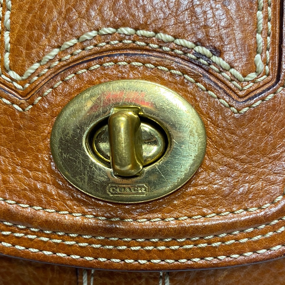Coach Brown Leather Satchel - Picture 2 of 16
